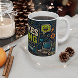 Dad Jokes Loading Father's Day Coffee Mug — Dad Gift — Ceramic 11oz 15oz Cup — Product view — Photo 6