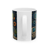Dad Jokes Loading Father's Day Coffee Mug — Dad Gift — Ceramic 11oz 15oz Cup — Back view — Photo 3