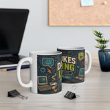 Dad Jokes Loading Father's Day Coffee Mug — Dad Gift — Ceramic 11oz 15oz Cup — Product view — Photo 7