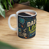 Dad Jokes Loading Father's Day Coffee Mug — Dad Gift — Ceramic 11oz 15oz Cup — Product view — Photo 10
