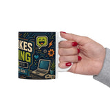 Dad Jokes Loading Father's Day Coffee Mug — Dad Gift — Ceramic 11oz 15oz Cup — Product view — Photo 14