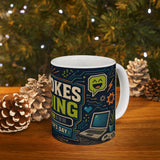 Dad Jokes Loading Father's Day Coffee Mug — Dad Gift — Ceramic 11oz 15oz Cup — Product view — Photo 11