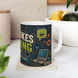Dad Jokes Loading Father's Day Coffee Mug — Dad Gift — Ceramic 11oz 15oz Cup — Product view — Photo 9