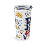 Dad Jokes Sorry Not Sorry 20oz Tumbler — Father's Day Gift for Dad — Insulated Stainless Steel Travel Cup — Left view — Photo 3