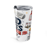 Dad Jokes Sorry Not Sorry 20oz Tumbler — Father's Day Gift for Dad — Insulated Stainless Steel Travel Cup — Right view — Photo 4