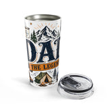 Dad The Legend 20oz Tumbler — Father's Day Gift for Dad — Insulated Stainless Steel Travel Cup — Product view — Photo 5