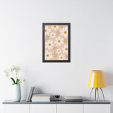 Daisy Pattern Framed Nursery Poster | Storybook Wall Art | Kids Room Decor | Black Walnut White Frame | 16x24 20x30 — 6ad86fde533917771e060d2e_69668_124166_context