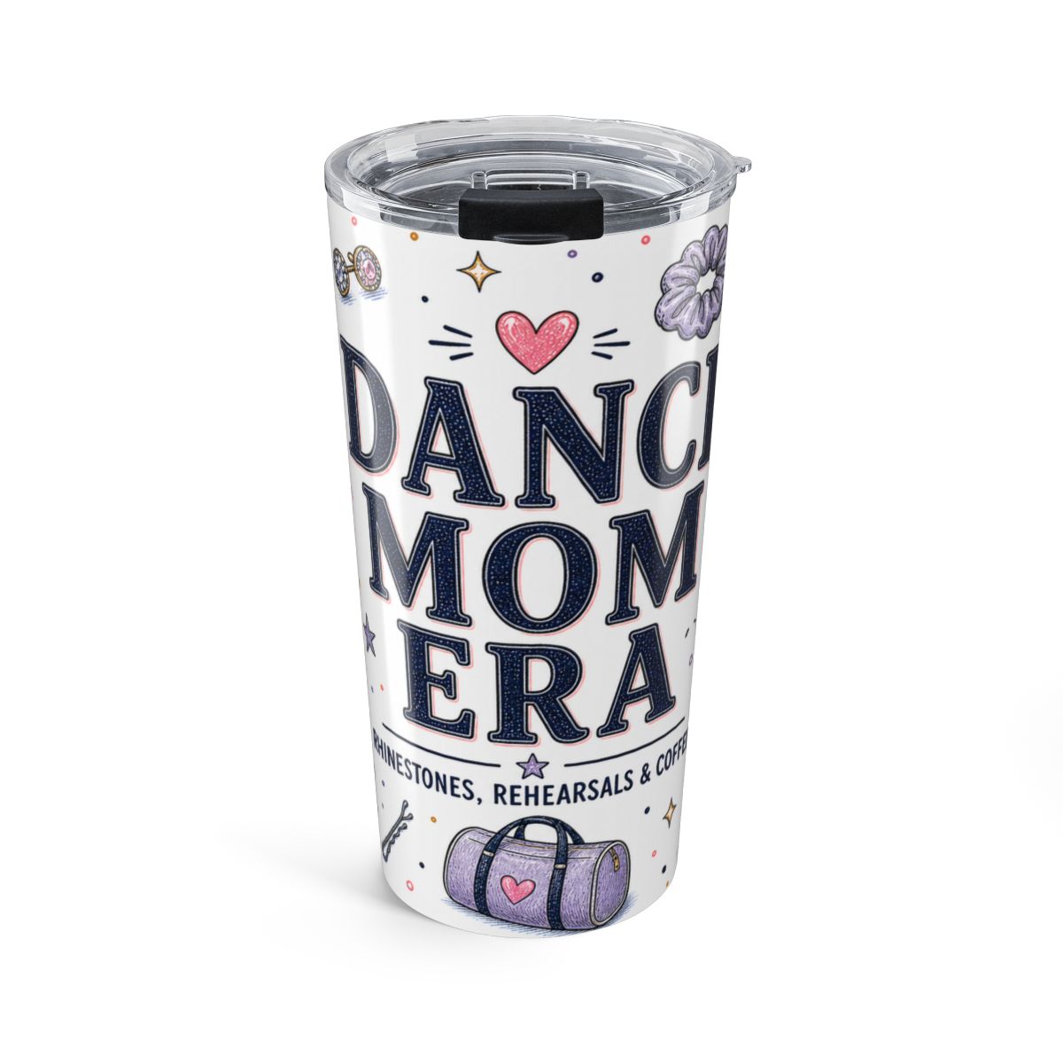 Dance Mom Era 20oz Tumbler — Dance Mom Gift — Insulated Stainless Steel Travel Cup — Front view — Photo 1