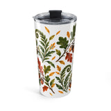 Deep Roots Brave Dreams 20oz Tumbler, Botanical Inspirational Quote Gift, Insulated Stainless Steel Travel Cup — Back view — Photo 2