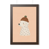 Dog Beanie Portrait Framed Nursery Wall Art, Storybook Kids Room Decor, 16x24 20x30 Poster — 6ad86f434a87cc6e1a0e6afc_69675_124146_front