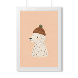 Dog Beanie Portrait Framed Nursery Wall Art, Storybook Kids Room Decor, 16x24 20x30 Poster — 6ad86f434a87cc6e1a0e6afc_69682_124156_front