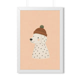 Dog Beanie Portrait Framed Nursery Wall Art, Storybook Kids Room Decor, 16x24 20x30 Poster — 6ad86f434a87cc6e1a0e6afc_69683_124158_front