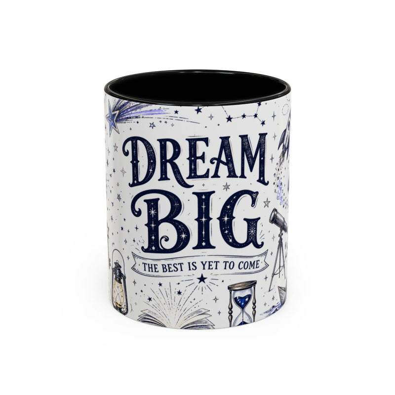 Dream Big Coffee Mug | Class of 2026 Graduation Gift | Accent Color Ceramic 11oz 15oz — 6ad8703956e61d3ffc094f1e_72180_102752_front