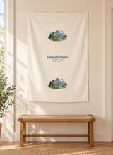Original illustrative bedroom view of this exact personalized example; preserve actual material, selected color and print scale. One item per quantity, styling props excluded.