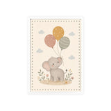 Elephant Balloons Framed Nursery Poster, Storybook Kids Room Wall Art, A4 A3 Size — 6ad866da9136e3edae0e5e23_96266_80268_front
