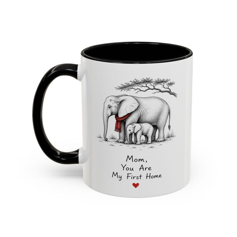 Elephant Mom Coffee Mug | First Home Forever Heart | Mother's Day Gift — 6ad870f3484d495a850b3cb6_72180_102756_left