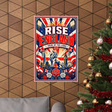 England Soccer Poster — Rally Fan Art Print — Soccer Wall Decor — Product view — Photo 9