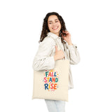 Fall Stand Rise Tote Bag — Ancient Wisdom Quote Canvas Bag — Colorful Philosophy Gift — Product view — Photo 7