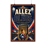 France Soccer Poster — Rally Fan Art Print — Soccer Wall Decor — Front view — Photo 1