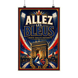 France Soccer Poster — Rally Fan Art Print — Soccer Wall Decor — Front view — Photo 2
