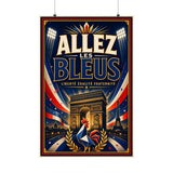 France Soccer Poster — Rally Fan Art Print — Soccer Wall Decor — Front view — Photo 3