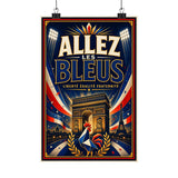 France Soccer Poster — Rally Fan Art Print — Soccer Wall Decor — Front view — Photo 4