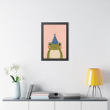 Frog Party Hat Framed Nursery Wall Art, Storybook Kids Room Decor, 16x24 20x30 Poster — Lifestyle view — Photo 7