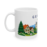 Germany Travel Souvenir Mug — Castle & Alpine Views — Soccer Fan Gift — White Ceramic 11oz 15oz — Left view — Photo 4