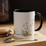 Giant Panda Cub Accent Mug | Watercolor Nature Coffee Cup | 11oz 15oz Woodland Animal Gift — 11oz / Black — context-1