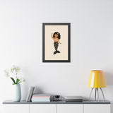 Girl Mermaid Framed Nursery Wall Art, Storybook Kids Room Decor, 16x24 20x30 Poster — Lifestyle view — Photo 7