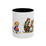 Goldilocks and the Three Bears Mug — Storybook Fairy Tale Accent Coffee Mug — MagicMeStudio — Front view — Photo 1