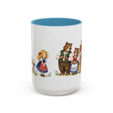 Goldilocks and the Three Bears Mug — Storybook Fairy Tale Accent Coffee Mug — MagicMeStudio — Front view — Photo 10