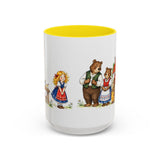 Goldilocks and the Three Bears Mug — Storybook Fairy Tale Accent Coffee Mug — MagicMeStudio — Front view — Photo 14