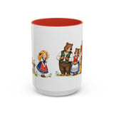 Goldilocks and the Three Bears Mug — Storybook Fairy Tale Accent Coffee Mug — MagicMeStudio — Front view — Photo 8