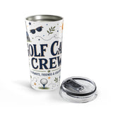 Golf Cart Crew 20oz Tumbler — Golfer Gift — Insulated Stainless Steel Travel Cup — Product view — Photo 5