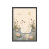 Goose Pond Framed Nursery Poster, Storybook Kids Room Wall Art, A4 A3 Size — Front view — Photo 4
