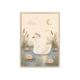 Goose Pond Framed Nursery Poster, Storybook Kids Room Wall Art, A4 A3 Size — Front view — Photo 2