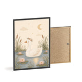Goose Pond Framed Nursery Poster, Storybook Kids Room Wall Art, A4 A3 Size — Product view — Photo 7