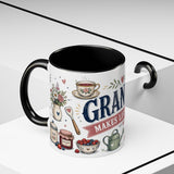 Grandma Makes Life Sweeter Coffee Mug — Gift From Grandkids — Accent Color Ceramic 11oz 15oz — Product view — Photo 21