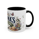Grandma's Garden Of Love Coffee Mug — Gift From Grandkids — Accent Color Ceramic 11oz 15oz — Right view — Photo 17