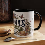 Grandma's Garden Of Love Coffee Mug — Gift From Grandkids — Accent Color Ceramic 11oz 15oz — Product view — Photo 20