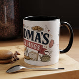 Grandma's Kitchen Hugs Coffee Mug — Gift From Grandkids — Accent Color Ceramic 11oz 15oz — Product view — Photo 20