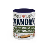 Grandma's Spoiling Skills Are Unmatched Coffee Mug — Funny Gift From Grandkids — Accent Ceramic 11oz 15oz — Front view — Photo 2