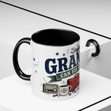Grandpa Can Fix Anything Coffee Mug — Funny Gift From Grandkids — Accent Ceramic 11oz 15oz — Product view — Photo 21