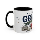 Grandpa Can Fix Anything Coffee Mug — Funny Gift From Grandkids — Accent Ceramic 11oz 15oz — Left view — Photo 18