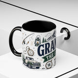 Grandpa The Legend Coffee Mug — Gift From Grandkids — Accent Color Ceramic 11oz 15oz — Product view — Photo 21