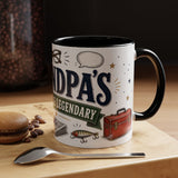 Grandpa's Jokes Are Legendary Coffee Mug — Funny Gift From Grandkids — Accent Ceramic 11oz 15oz — Product view — Photo 20