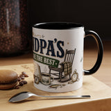 Grandpa's Stories Are The Best Coffee Mug — Gift From Grandkids — Accent Color Ceramic 11oz 15oz — Product view — Photo 20