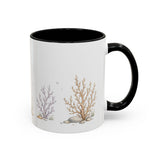 Green Sea Turtle Accent Mug | Watercolor Nature Coffee Cup | 11oz 15oz Woodland Animal Gift — 11oz / Black — right