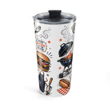 Grill Master 20oz Tumbler — Father's Day Gift for Dad — Insulated Stainless Steel Travel Cup — Back view — Photo 2